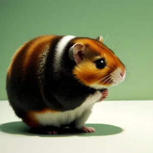 Furry Guinea Pig with Cute Whiskers