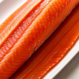 Freshly Sliced Salmon and Carrot Gourmet Plate