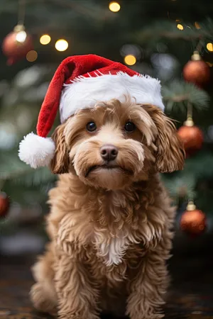 Cute Terrier Puppy Portrait in Studio