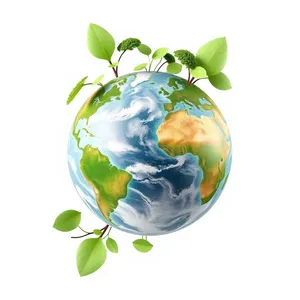 Global eco-friendly world icon