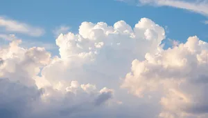 Sun Lit Clear Sky Over Summer Landscape