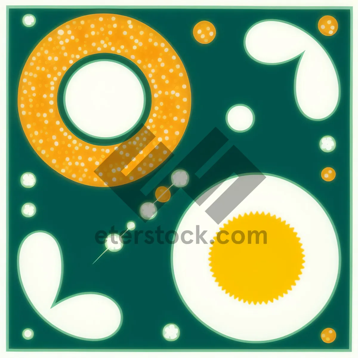 Picture of Translucent Liquid Bubble Pattern on Shiny Background