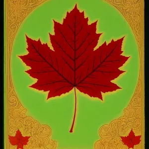 Vibrant Fall Maple Leaf Pattern for Autumn