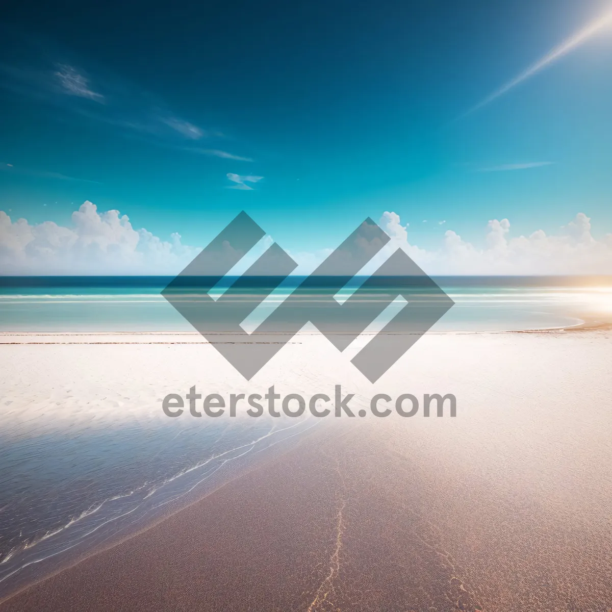 Picture of Serene Beach Sunset over Turquoise Waters