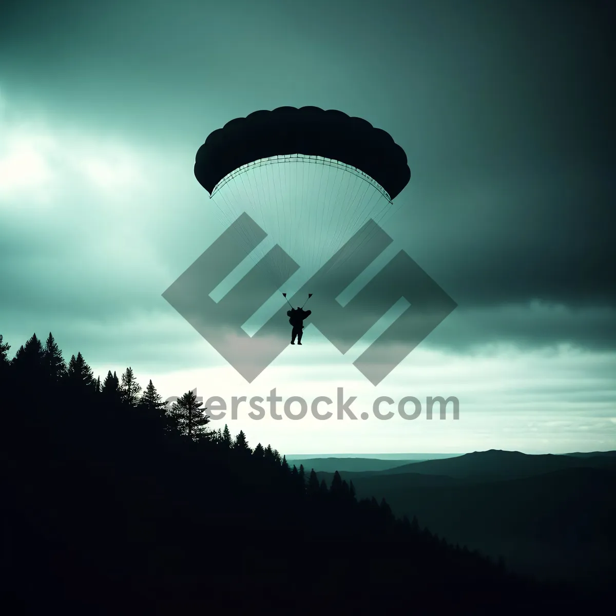 Picture of Colorful Hot Air Balloon Soaring through the Sky