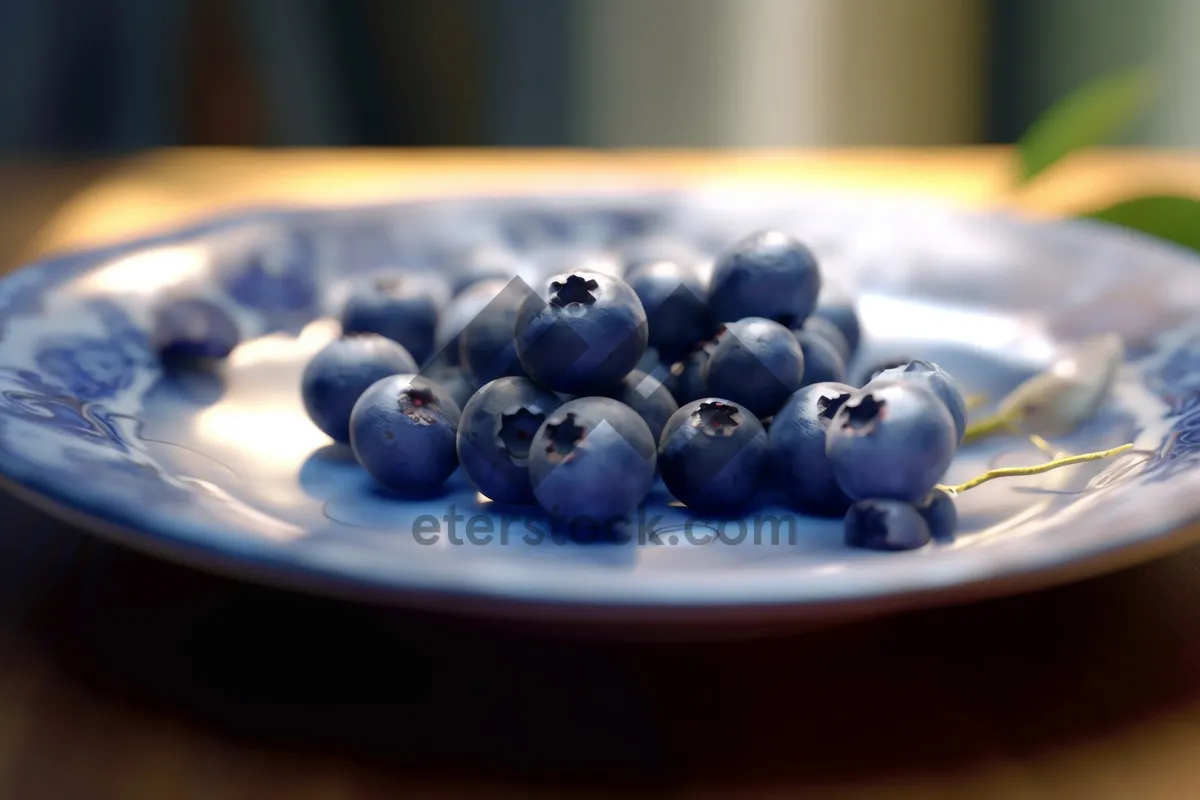 Picture of Fresh and Juicy Blueberries: Healthy and Delicious Snack