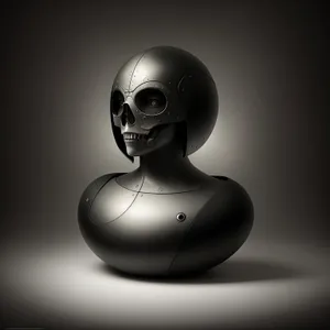 Automaton 3D Icon: Symbolic Conceptual Image.