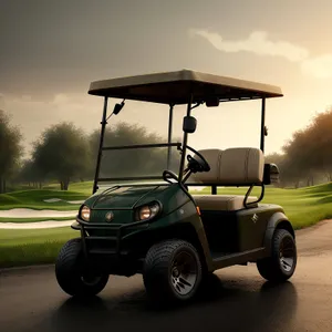 Summer Drive: Golf Equipment on Grass Field