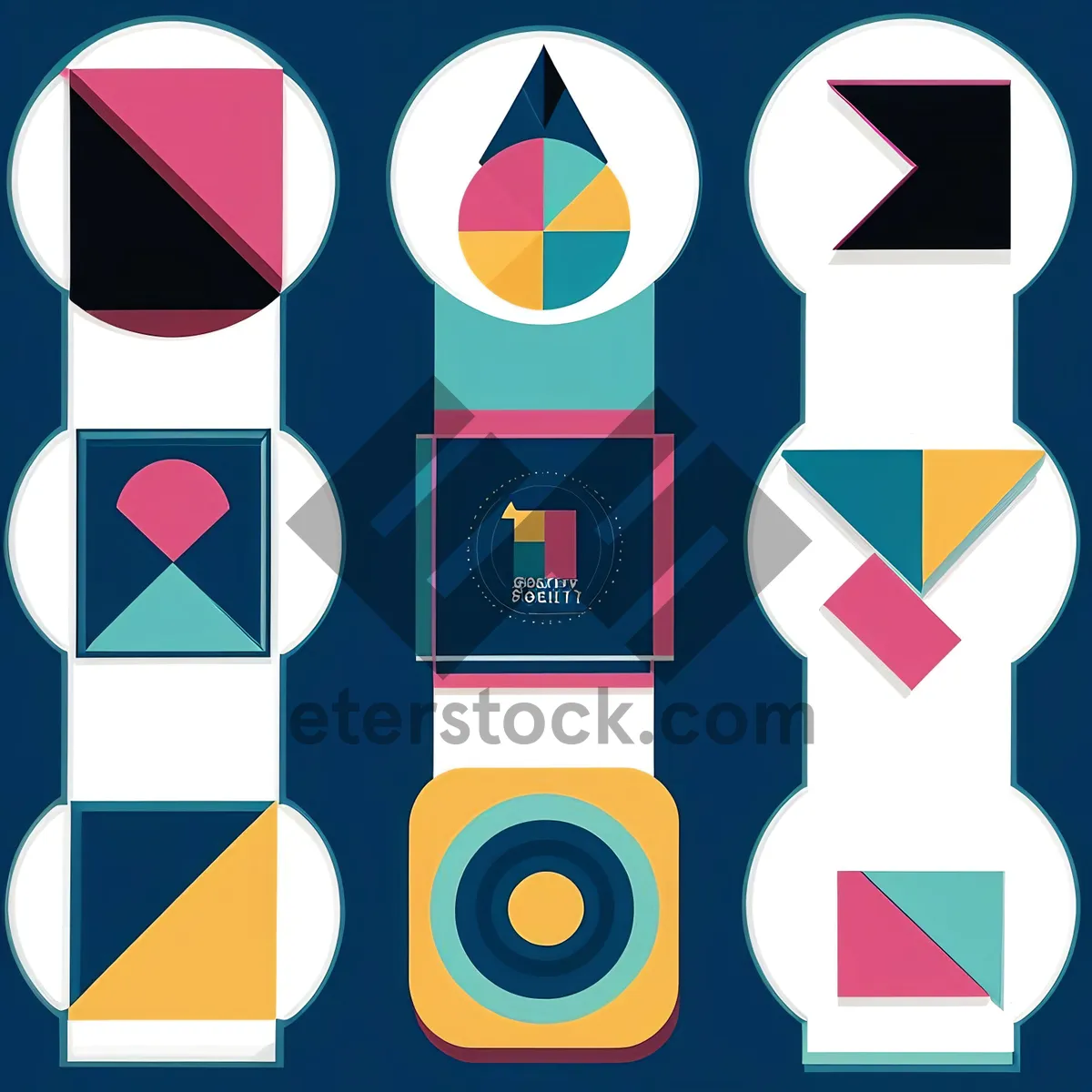 Picture of Glossy Square Web Icons Set