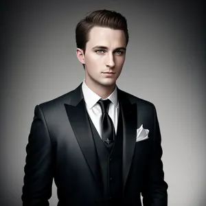 Confident Business Executive in Elegant Suit