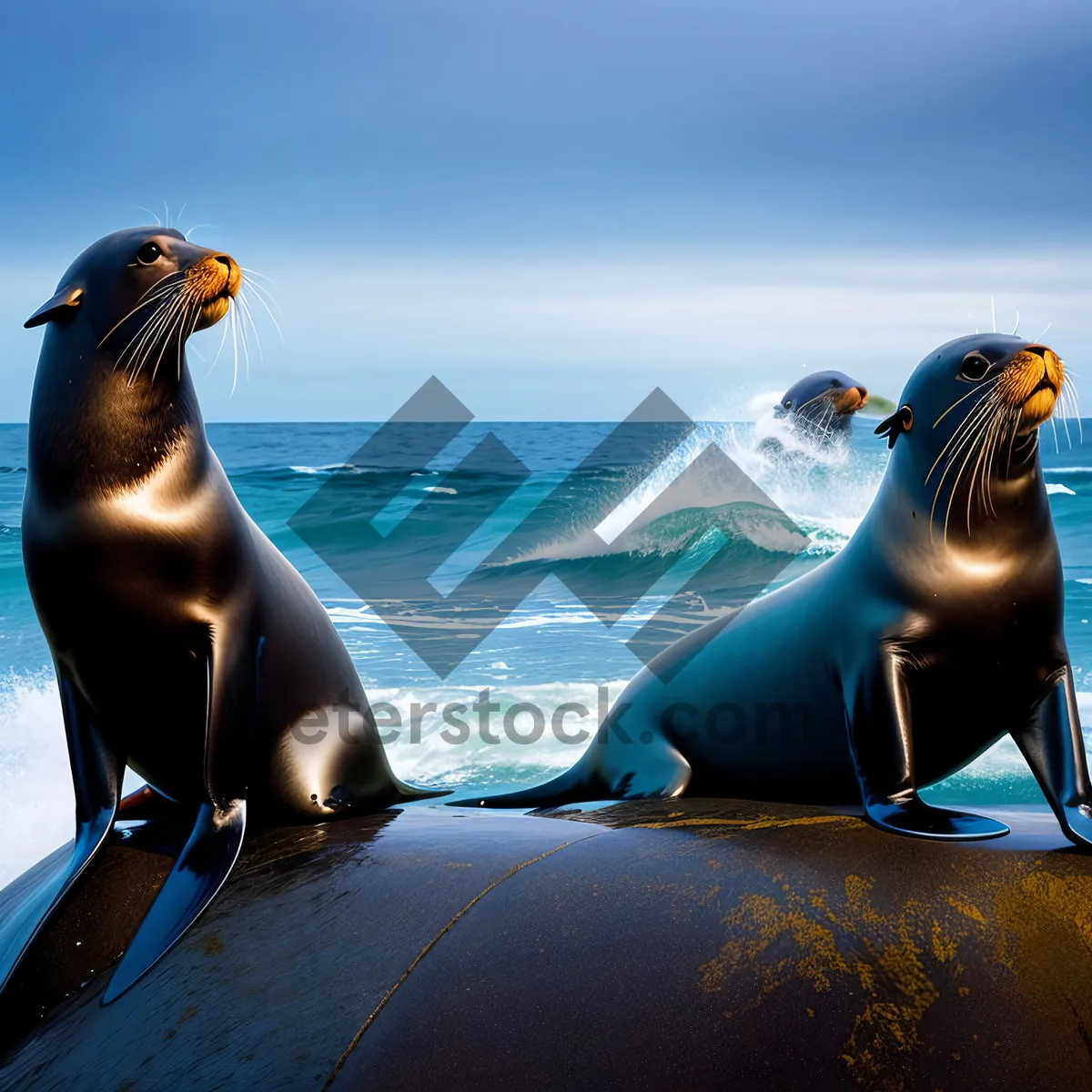 Picture of Sun-kissed Beach Getaway with Playful Sea Lion