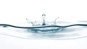 Clear Water Splash in Sink Fixture