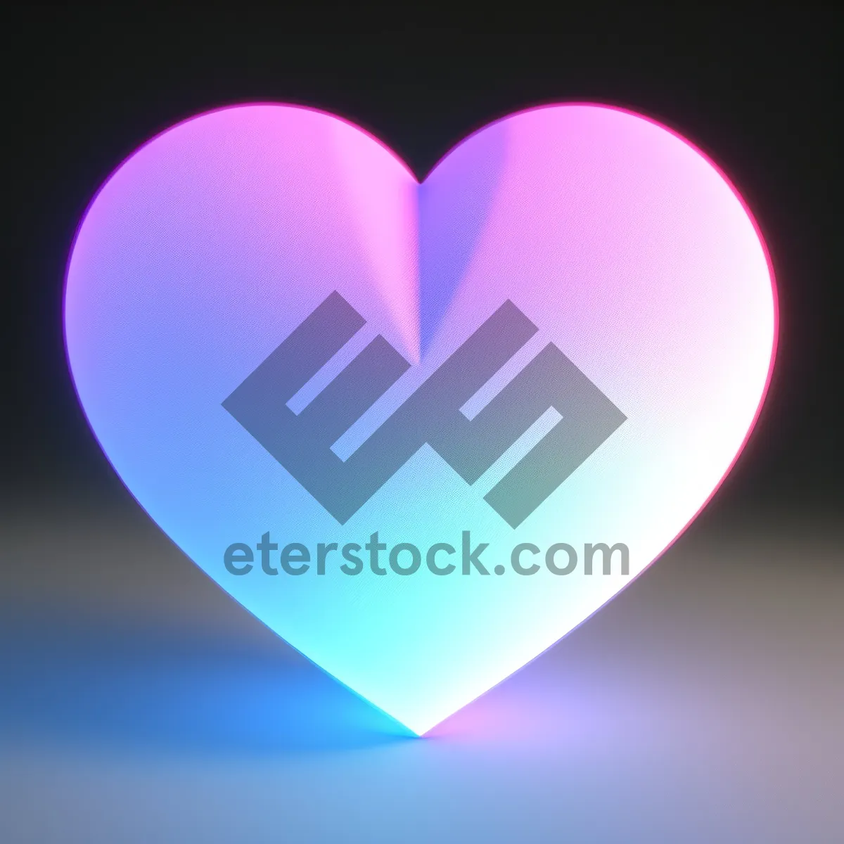 Picture of Romantic Heart Gem: Shiny Valentine's Day Icon