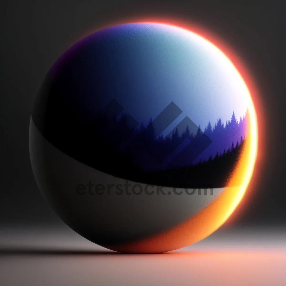 Picture of Vibrant 3D Glass Ball Icon