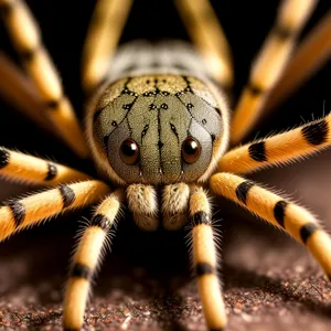 Leggy Wilderness Predator: Majestic Wolf Spider