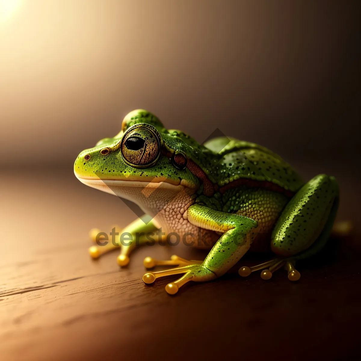 Picture of Vibrant Eyed Tree Frog amidst Wildlife Serenity.