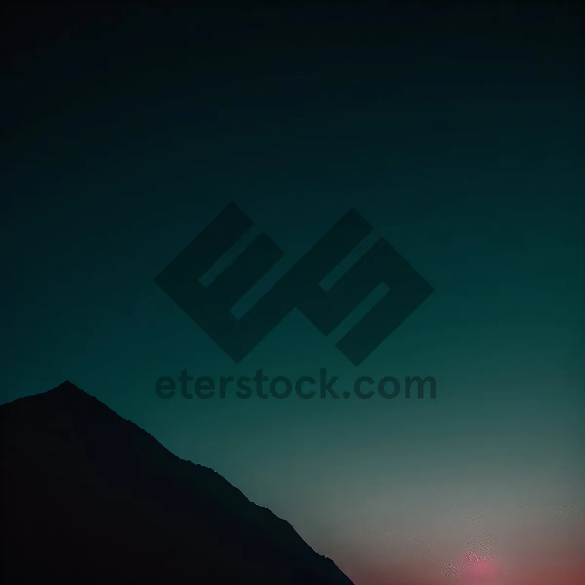 Picture of Majestic Sunset Over Mountain Range