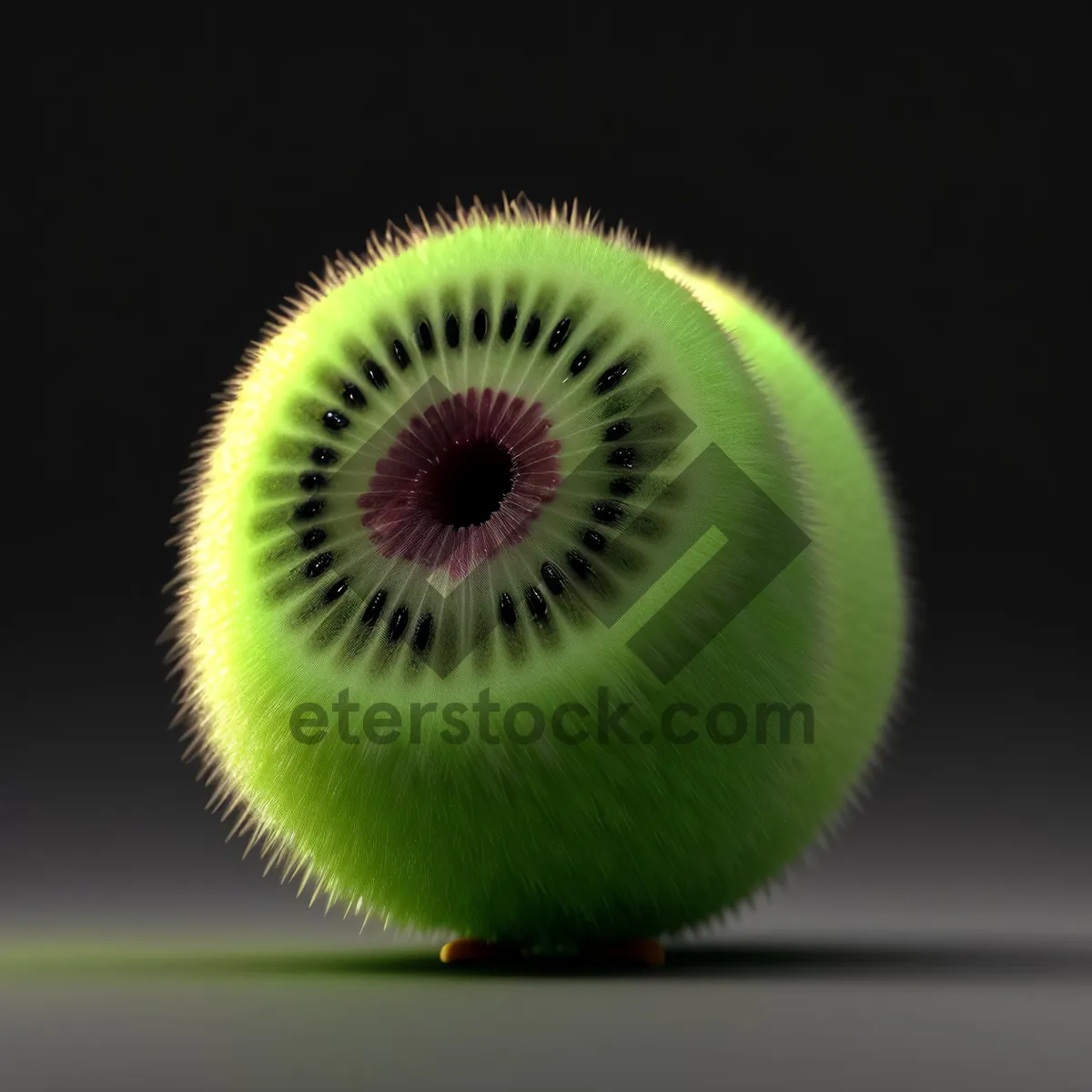 Picture of Freshly sliced kiwi, bursting with vitamins and sweetness.