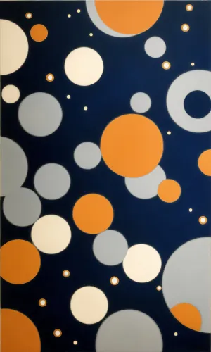 Shiny Polka Dot Circle Graphic Design