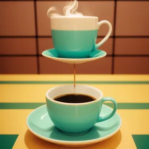 Coffee Cup Saucer Breakfast Beverage