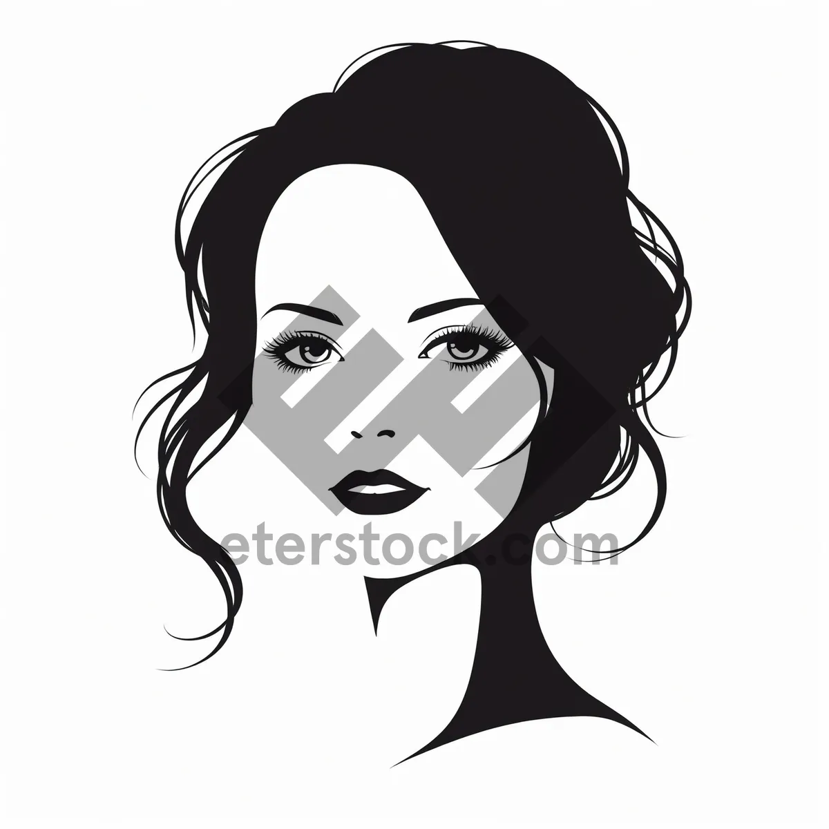 Picture of Cartoon haircut clip art drawing