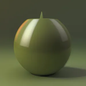 Satellite Sphere Ball: 3D Symbolic Egg Image