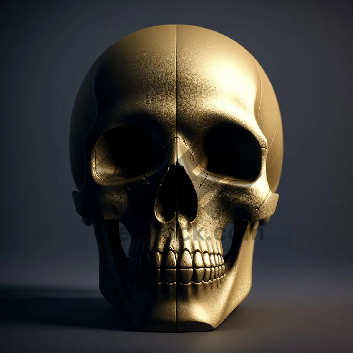 Picture of Horror Pirate Skull with Spooky Mask and Bones