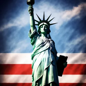 Iconic Statue of Liberty Monument under Clear Sky