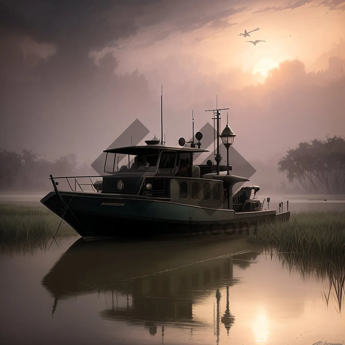 Picture of Nautical Transport: Serene Seas and Vessels