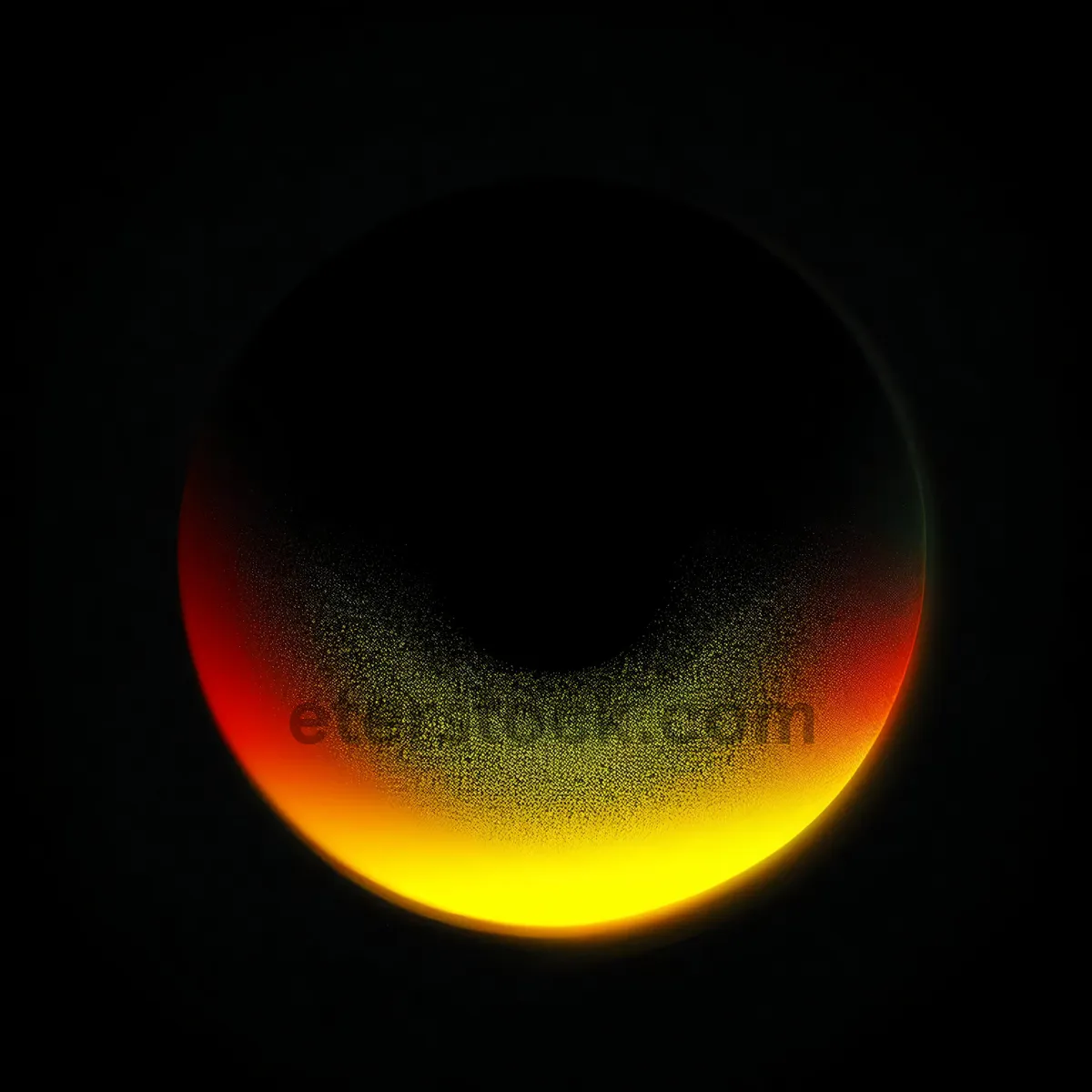 Picture of Dark Universe Fractal Art Wallpaper with Glowing Stars