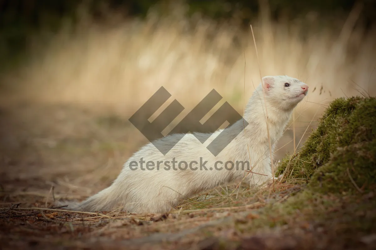 Picture of Adorable Weasel with Feathers and Beak