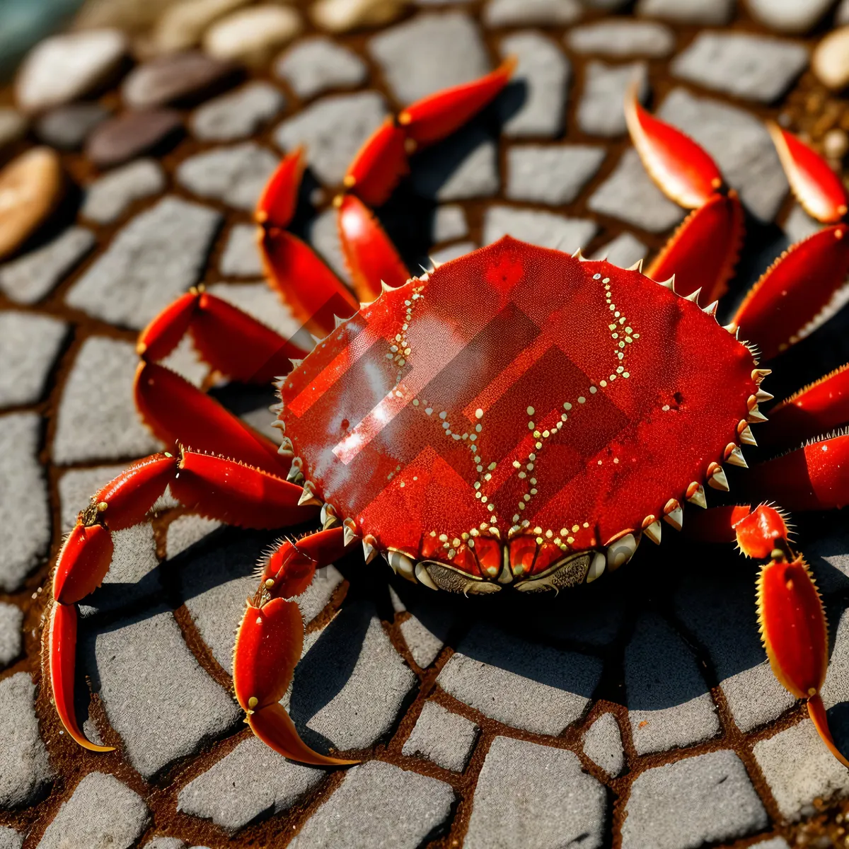 Picture of Festive Winter Rock Crab Decoration