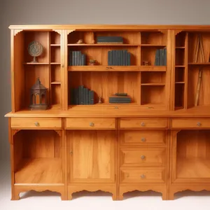 Luxury Wood China Cabinet - Modern Interior Furnishing