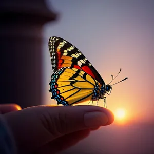 Vibrant Monarch Butterfly in Garden