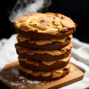 Delicious Breakfast Cake with Chocolate Cream Frosting