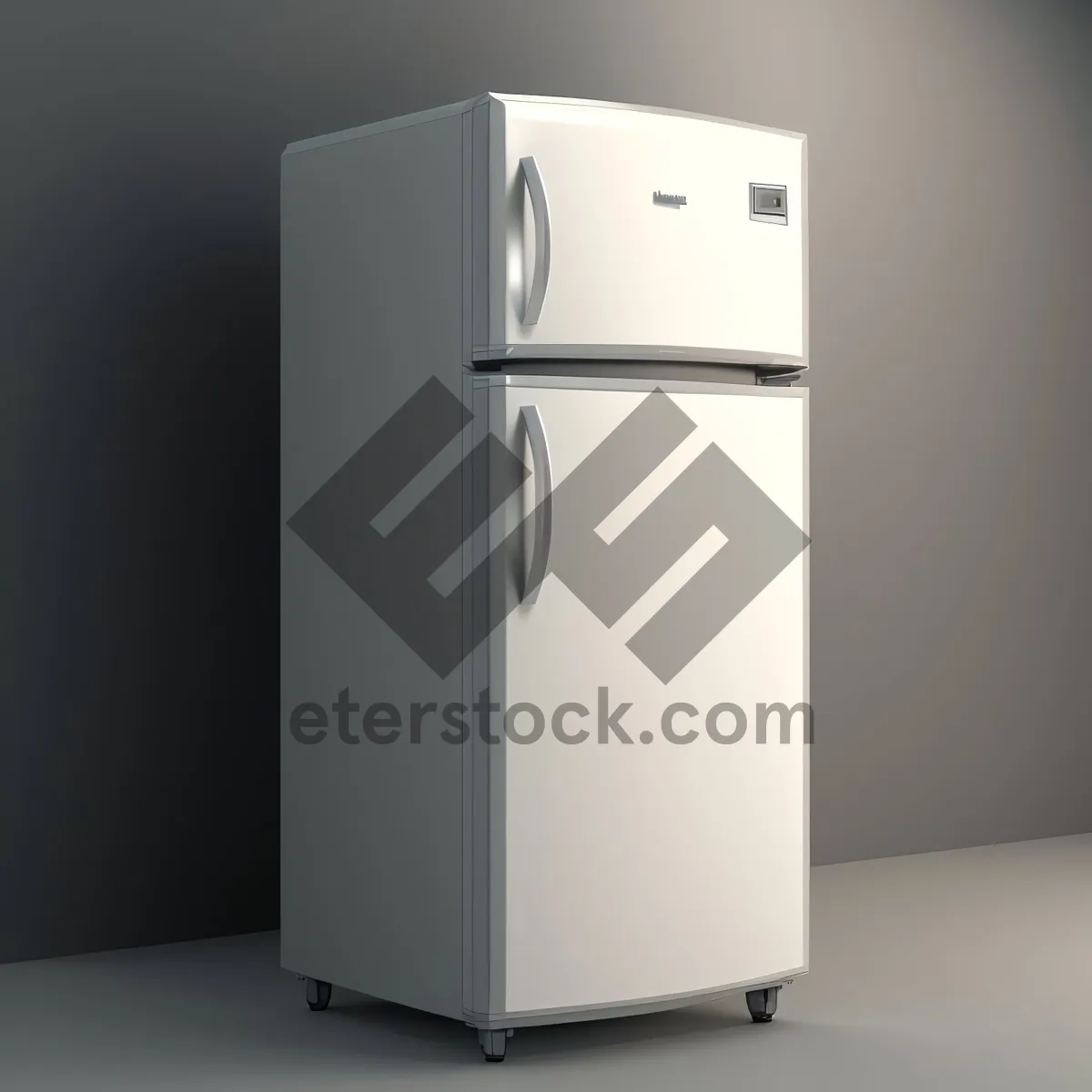 Picture of White Goods Refrigerator: Modern Home Appliance with Advanced Cooling System.