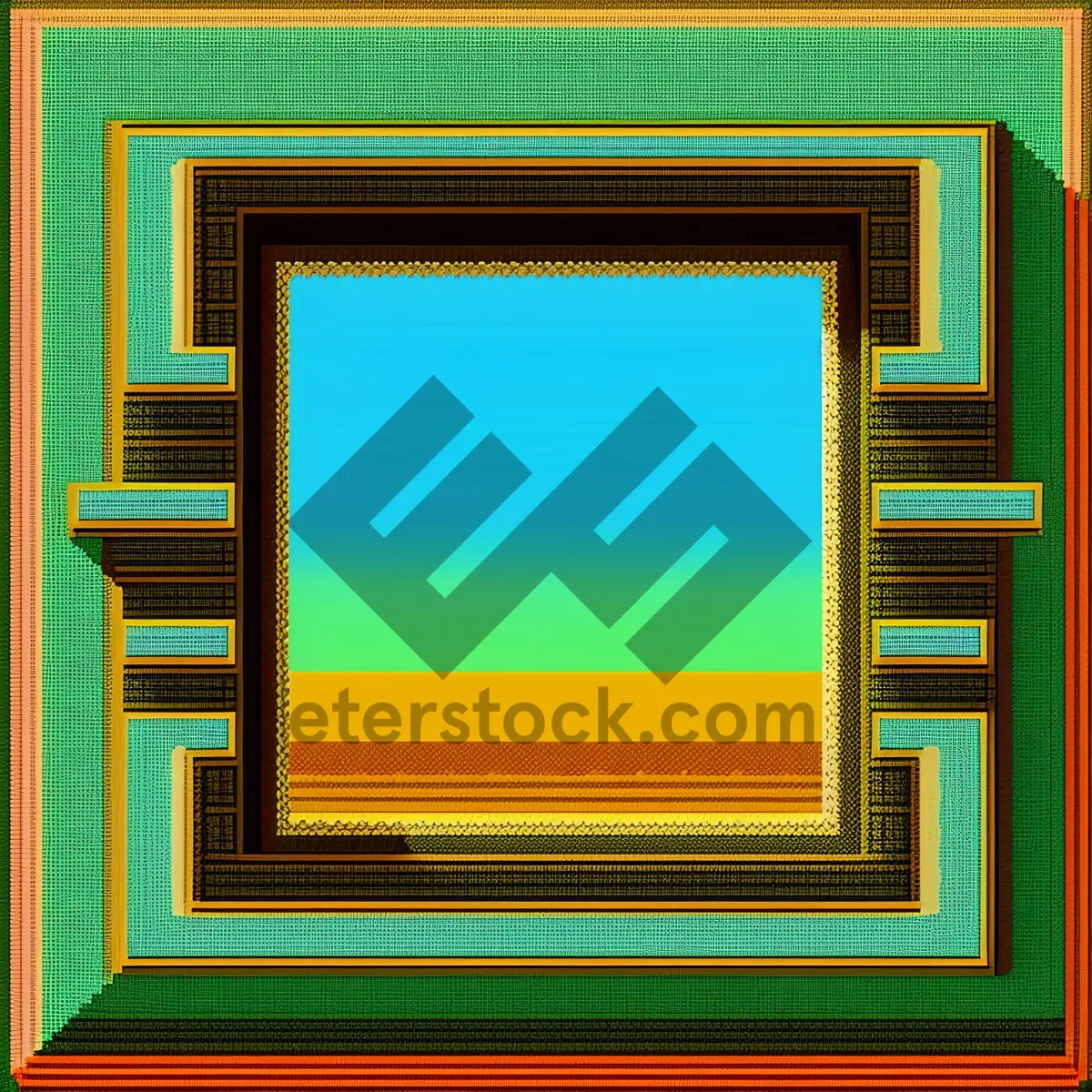 Picture of Vintage Grunge Ornate Wooden Frame Design