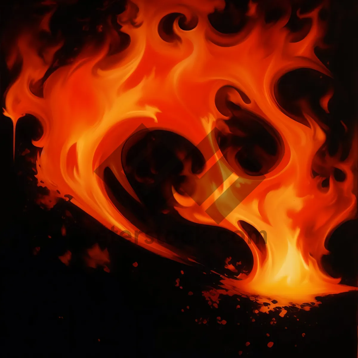 Picture of Fiery blaze of heat and energy