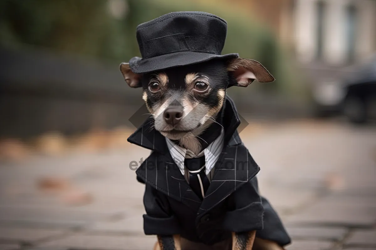 Picture of Adorable Chihuahua Puppy Portrait