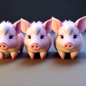 Pink Piggy Bank with Coins - Savings and Investment