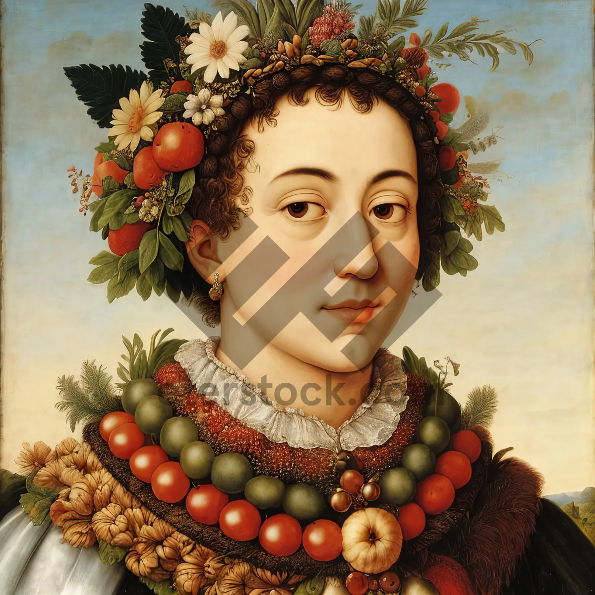 Picture of Fashionable Lady with Adorned Jewelry