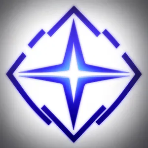 Dazzling Gem Lightning Symbol: Stunning Graphic Decoration