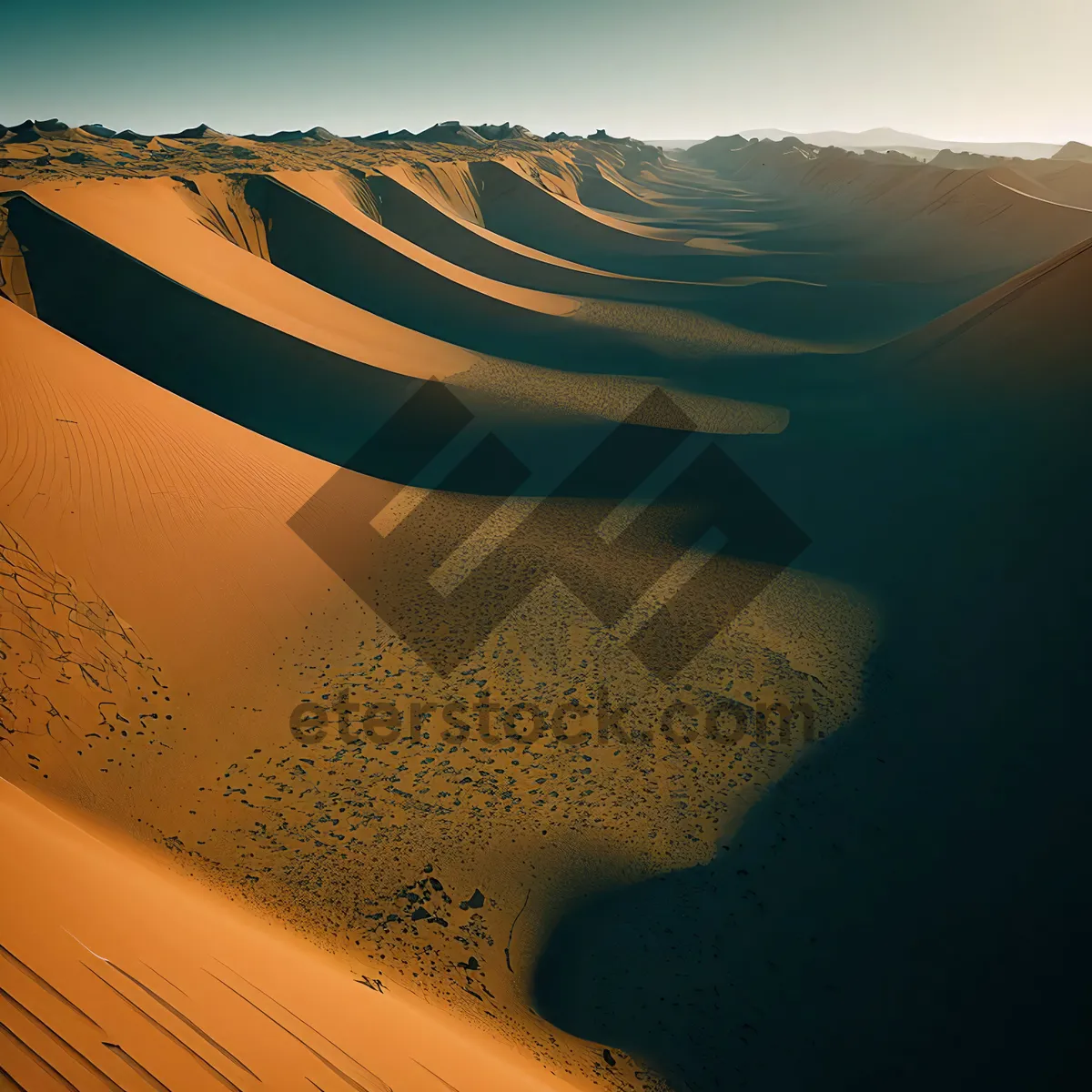 Picture of Spectacular Sunset Over Desert Dunes