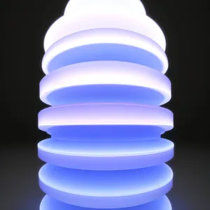 Electric Lamp Illuminating with Fluorescent Light