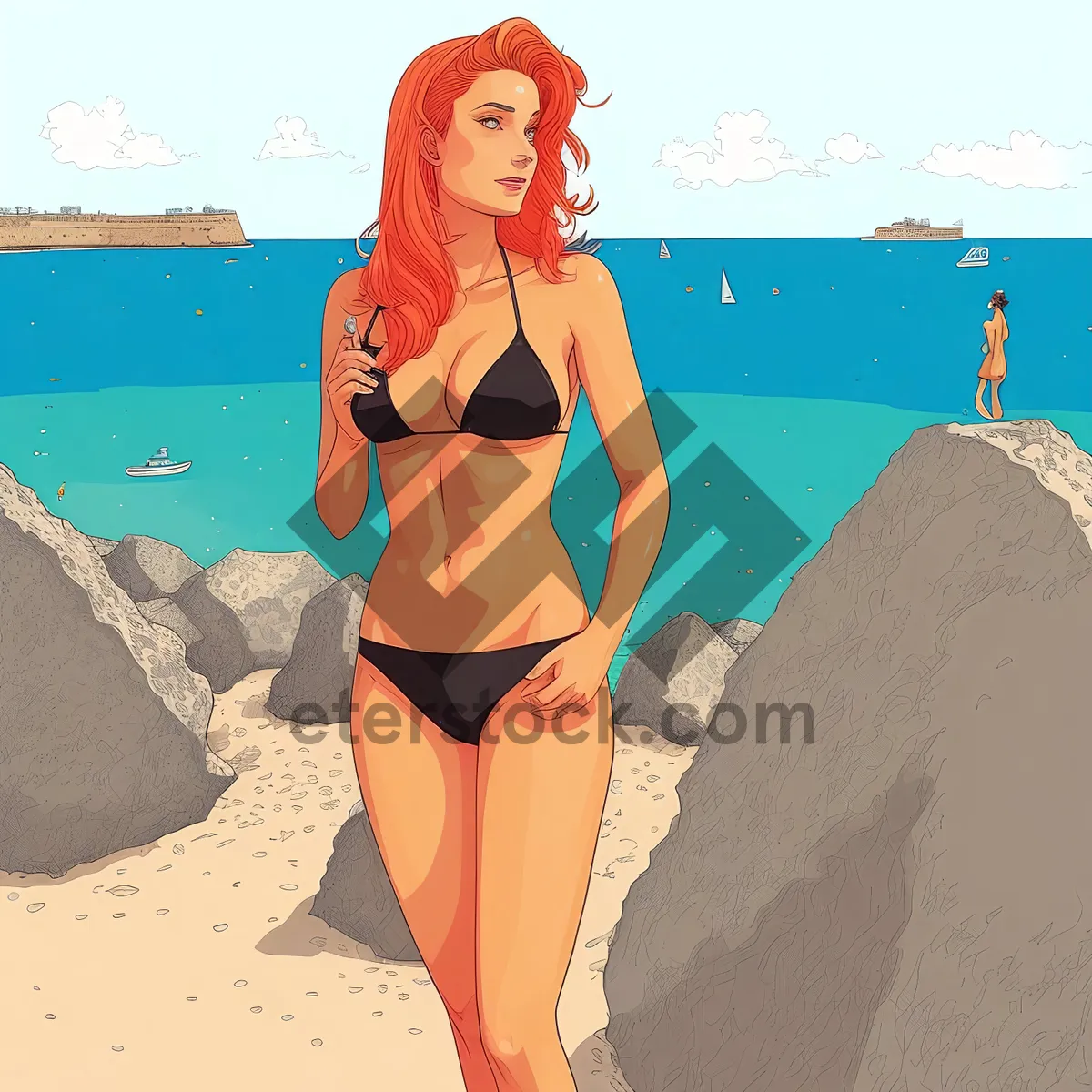 Picture of Beach Babe Swimsuit Fun in the Sun