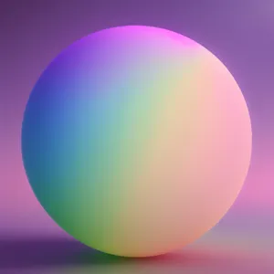 Shiny Globe Icon with Colorful Reflection