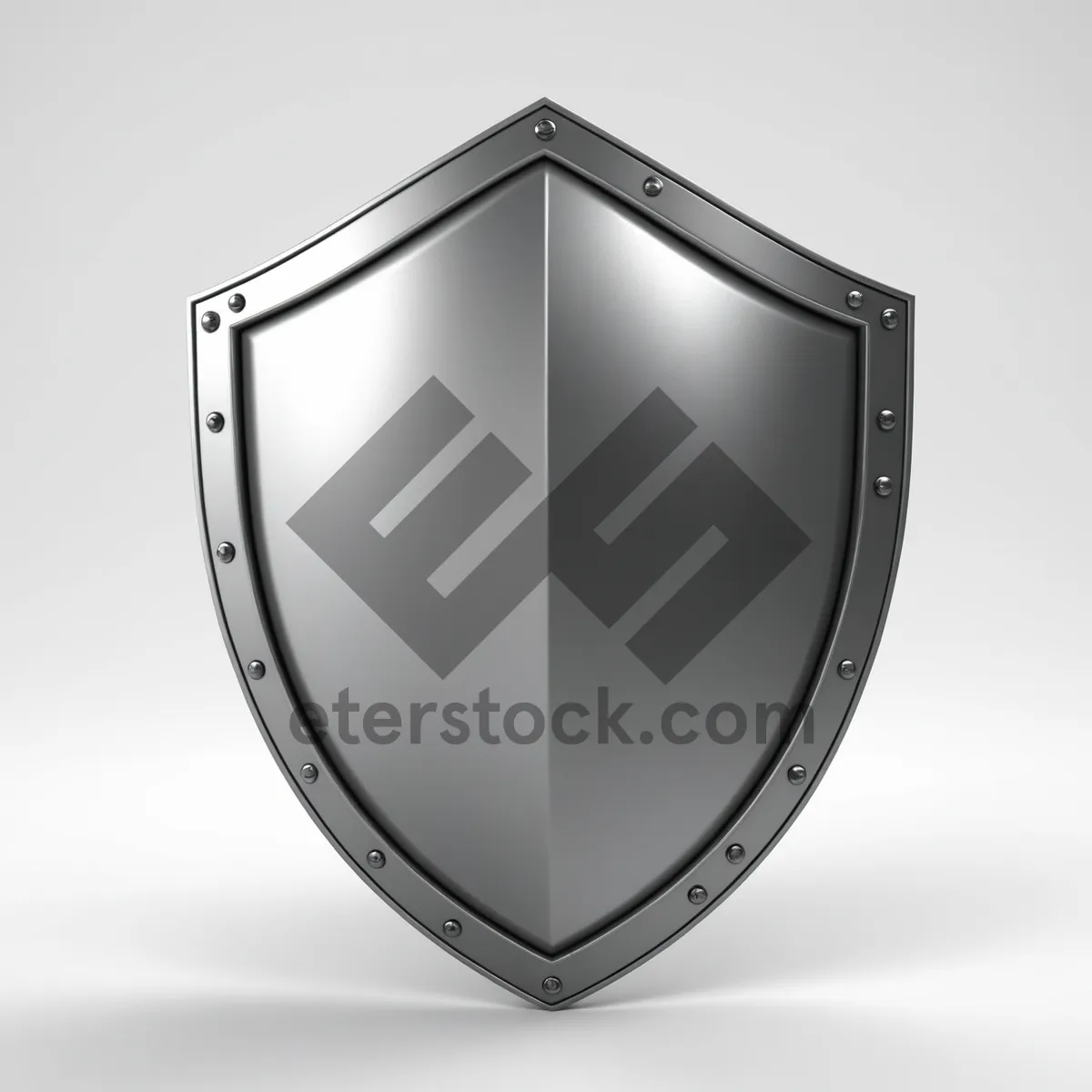 Picture of Metal shield emblem with shiny design
