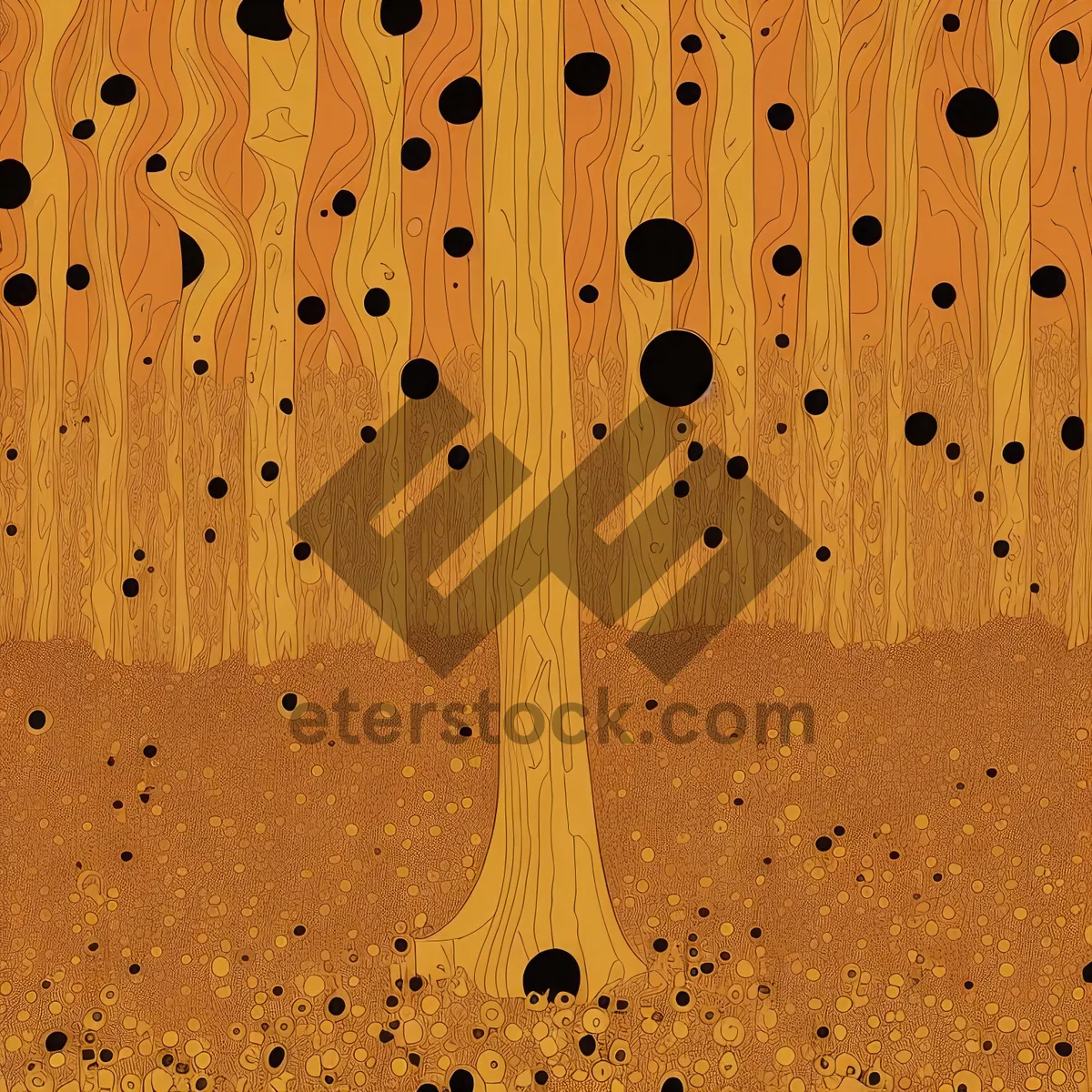 Picture of Wet Glass with Droplets on Wooden Spoon