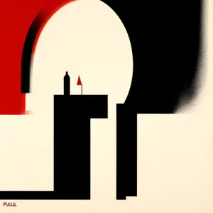 Silhouette business symbol icon sign