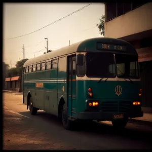 Urban Public Transport Trolleybus on City Street